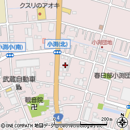 埼玉県春日部市小渕542周辺の地図