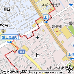 タカタ上尾社員寮周辺の地図