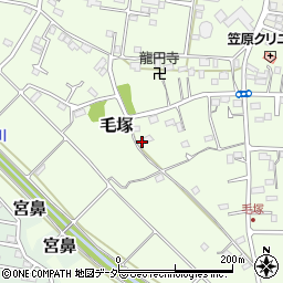 埼玉県東松山市毛塚891-2周辺の地図