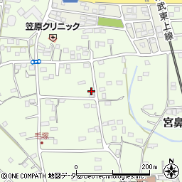 埼玉県東松山市毛塚842-3周辺の地図