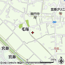 埼玉県東松山市毛塚892周辺の地図