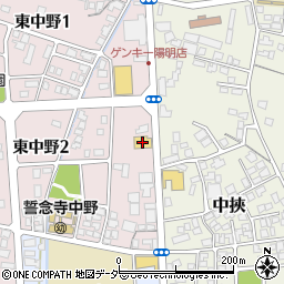 福井ダイハツ販売大野店周辺の地図