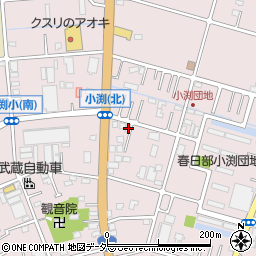 埼玉県春日部市小渕541周辺の地図
