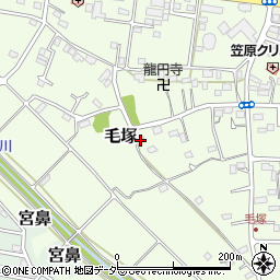 埼玉県東松山市毛塚894周辺の地図