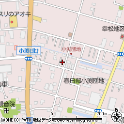 埼玉県春日部市小渕553-1周辺の地図