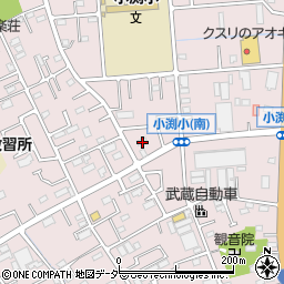 埼玉県春日部市小渕1666周辺の地図