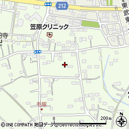 埼玉県東松山市毛塚845-3周辺の地図