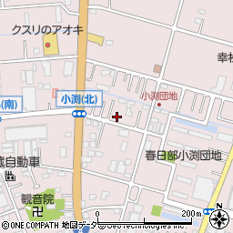埼玉県春日部市小渕549-3周辺の地図