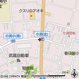 埼玉県春日部市小渕1590周辺の地図