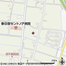 埼玉県春日部市不動院野875周辺の地図