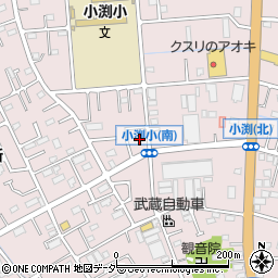埼玉県春日部市小渕1074-5周辺の地図