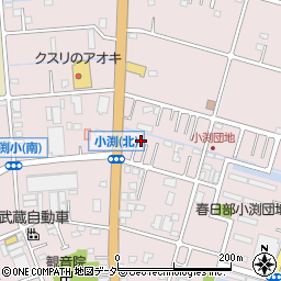 埼玉県春日部市小渕546周辺の地図