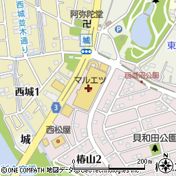 マルエツ蓮田椿山店周辺の地図