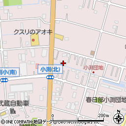埼玉県春日部市小渕581周辺の地図
