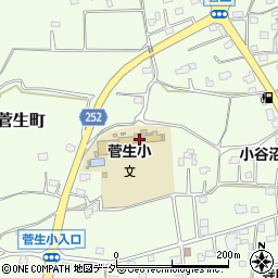 常総市立菅生小学校周辺の地図