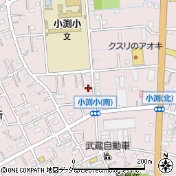 埼玉県春日部市小渕1038-14周辺の地図
