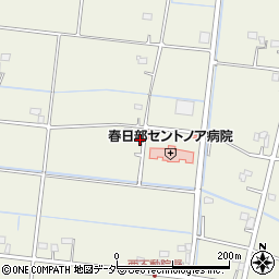 埼玉県春日部市不動院野1117周辺の地図