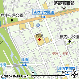 西友茅野横内店周辺の地図