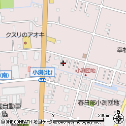 埼玉県春日部市小渕580周辺の地図