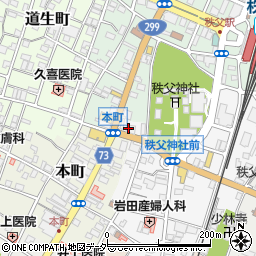 丸三証券株式会社　秩父支店周辺の地図
