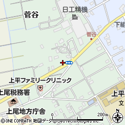 埼玉県上尾市菅谷周辺の地図