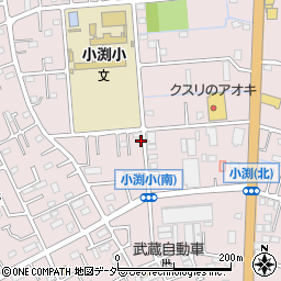 埼玉県春日部市小渕1038-8周辺の地図