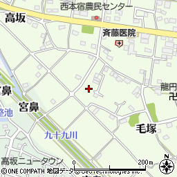 埼玉県東松山市毛塚33-3周辺の地図