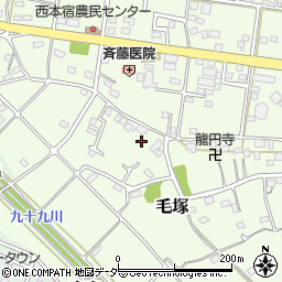 埼玉県東松山市毛塚12-3周辺の地図