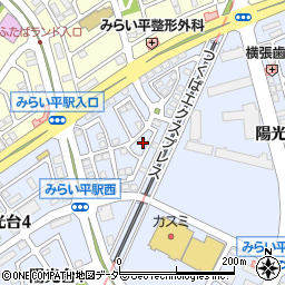茨城県つくばみらい市陽光台4丁目23周辺の地図