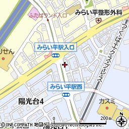 茨城県つくばみらい市陽光台4丁目26周辺の地図