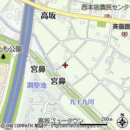 埼玉県東松山市毛塚56周辺の地図