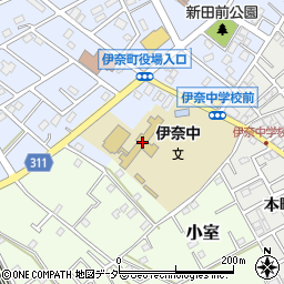 伊奈町立伊奈中学校周辺の地図