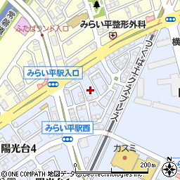 茨城県つくばみらい市陽光台4丁目29周辺の地図