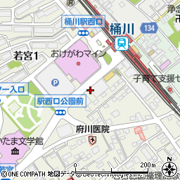 ファミリーマート桶川若宮店周辺の地図