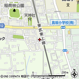 埼玉県東松山市元宿1丁目33周辺の地図