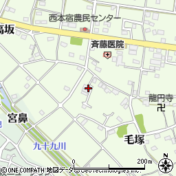 埼玉県東松山市毛塚29-2周辺の地図