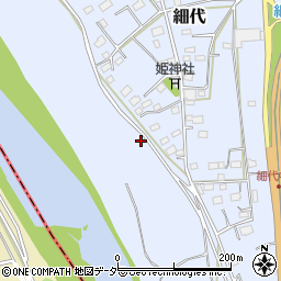 茨城県つくばみらい市細代周辺の地図