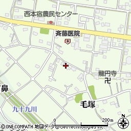 埼玉県東松山市毛塚11-2周辺の地図