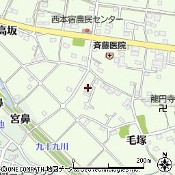 埼玉県東松山市毛塚29-3周辺の地図