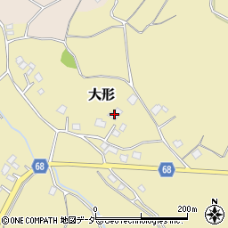 茨城県稲敷郡阿見町大形1520周辺の地図