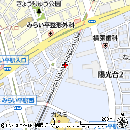 茨城県つくばみらい市陽光台2丁目38周辺の地図