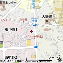 福井日産大野店周辺の地図