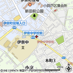 埼玉りそな銀行伊奈支店周辺の地図