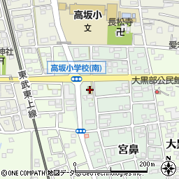 ローソン東松山高坂店周辺の地図