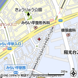 茨城県つくばみらい市陽光台4丁目35周辺の地図