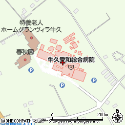 常陽銀行牛久愛和総合病院共同 ＡＴＭ周辺の地図