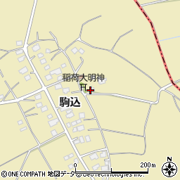 茨城県つくば市駒込周辺の地図
