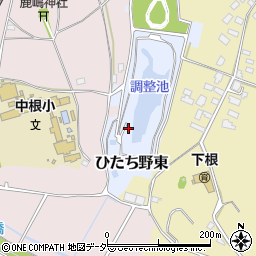 茨城県牛久市ひたち野東周辺の地図