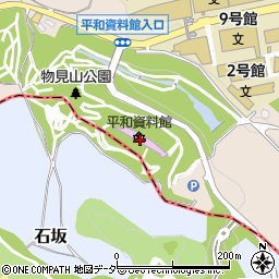 埼玉県平和資料館周辺の地図