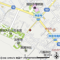 長野県諏訪市中洲767周辺の地図